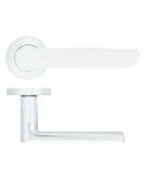ZPA040-CP - Zoo Hardware Stanza 'Valencia' Lever Handles on Round Rose - Polished Chrome &lpar;Contract Range&rpar;