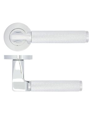 Click Here To Enlarge This Photo Of ZPA090-CP - Zoo Hardware Stanza 'Bilbao' Lever Handles on Round Rose - Polished Chrome &lpar;Contract Range&rpar;