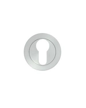 Click Here To Enlarge This Photo Of ZPA001-SC - Zoo Hardware Stanza Euro Profile Escutcheon - Satin Chrome &lpar;Contract Range&rpar;