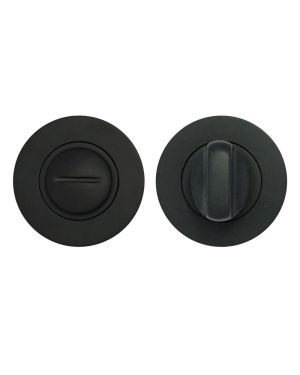 Click Here To Enlarge This Photo Of ZPA004-MB - Zoo Hardware Stanza Bathroom Turn & Release - Matt Black &lpar;Contract Range&rpar;