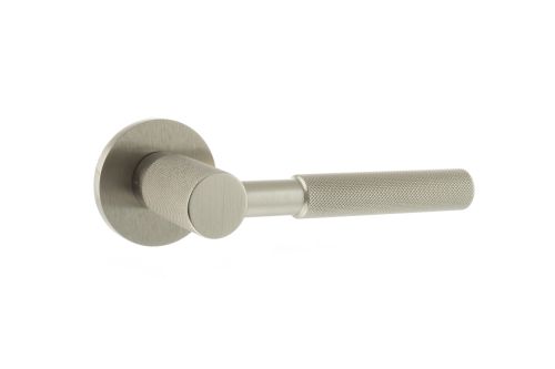 Click Here To Enlarge This Photo Of Atlantic - MHSR500SN Millhouse Brass 'Mason' Designer Lever on 5mm Slimline Round Rose - Satin Nickel