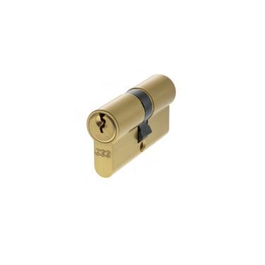 Click Here To Enlarge This Photo Of C603082525KA - AGB Euro Profile 5 Pin Double Cylinder &lpar;Keyed Alike&rpar; 30-30mm &lpar;60mm&rpar; - Satin Brass