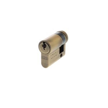 Click Here To Enlarge This Photo Of C630720525 - AGB Euro Profile 5 Pin Single Cylinder 30-10mm &lpar;40mm&rpar; - Matt Antique Brass