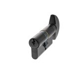 C620842525 - AGB Euro Profile 5 Pin Cylinder & Turn 30-30mm &lpar;60mm&rpar; - Matt Black