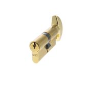 C620013030 - AGB Euro Profile 5 Pin Cylinder & Turn 35-35mm &lpar;70mm&rpar; - Polished Brass