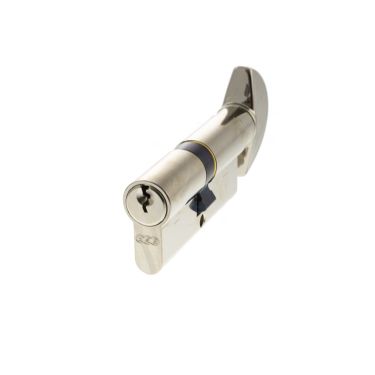 Click Here To Enlarge This Photo Of C620063030 - AGB Euro Profile 5 Pin Cylinder & Turn 35-35mm &lpar;70mm&rpar; - Polished Nickel