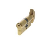 C620083030 - AGB Euro Profile 5 Pin Cylinder & Turn 35-35mm &lpar;70mm&rpar; - Satin Brass