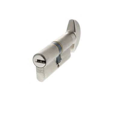 Click Here To Enlarge This Photo Of CA20323030 - AGB Euro Profile 15 Pin Cylinder & Turn 35-35mm &lpar;70mm&rpar; - Satin Chrome