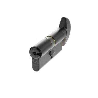 Click Here To Enlarge This Photo Of CA20843030 - AGB Euro Profile 15 Pin Cylinder & Turn 35-35mm &lpar;70mm&rpar; - Matt Black