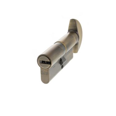 Click Here To Enlarge This Photo Of CA20723030 - AGB Euro Profile 15 Pin Cylinder & Turn 35-35mm &lpar;70mm&rpar; - Matt Antique Brass