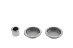B019201032 - AGB Sliding Door Flush Pulls &lpar;Round&rpar; - Satin Chrome
