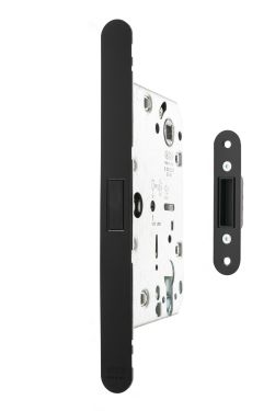 Click Here To Enlarge This Photo Of AGBMLEMB - AGB Revolution XT Magnetic Latch &sol; Euro Profile Sashlock 60mm Backset - Matt Black
