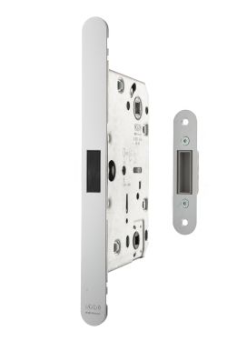 Click Here To Enlarge This Photo Of AGBMLWCPC - AGB Revolution XT Magnetic Latch &sol; Bathroom Lock 60mm Backset - Polished Chrome