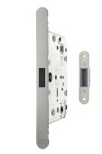AGBMLWCSC - AGB Revolution XT Magnetic Latch &sol; Bathroom Lock 60mm Backset - Satin Chrome