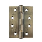 Atlantic - AHG111433AB Grade 11 Fire Rated Ball Bearing Hinges 4" x 3" x 2&period;5mm - Antique Brass