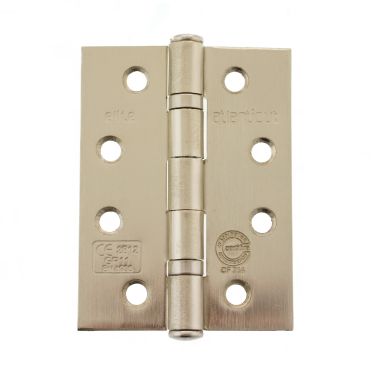 Click Here To Enlarge This Photo Of Atlantic - AHG111433SN&lpar;3&rpar; Grade 11 Fire Rated Ball Bearing Hinges 4" x 3" x 2&period;5mm - Satin Nickel &lpar;Pack of 3&rpar;