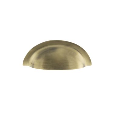 Click Here To Enlarge This Photo Of Atlantic - OEC1176AB Old English 'Winchester' Solid Brass Cabinet Cup Pull on Concealed Fix - Antique Brass