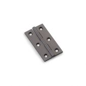 AW064-CH-DBZ - Alexander & Wilks Heavy Pattern Solid Brass Cabinet Butt Hinge - Dark Bronze - 2&period;5"