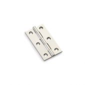 AW064-CH-PN - Alexander & Wilks Heavy Pattern Solid Brass Cabinet Butt Hinge - Polished Nickel - 2&period;5"