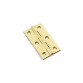 AW064-CH-SB - Alexander & Wilks Heavy Pattern Solid Brass Cabinet Butt Hinge - Satin Brass - 2&period;5"
