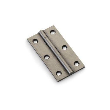 Click Here To Enlarge This Photo Of AW075-CH-PWT - Alexander & Wilks Heavy Pattern Solid Brass Cabinet Butt Hinge - Pewter - 3"