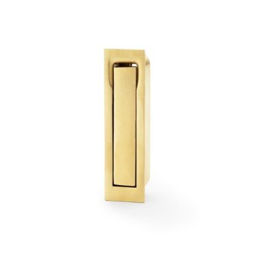 Click Here To Enlarge This Photo Of AW990SBPVD - Alexander & Wilks Sliding Door Edge Pull &lpar;Square&rpar; - Satin Brass PVD