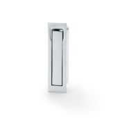 AW990SC - Alexander & Wilks Sliding Door Edge Pull &lpar;Square&rpar; - Satin Chrome