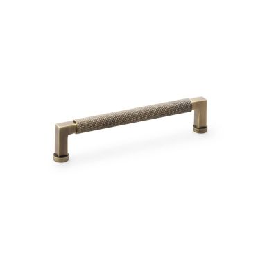 Click Here To Enlarge This Photo Of AW819-160-AB - Alexander & Wilks Camille Knurled Cabinet Pull Handle - Antique Brass