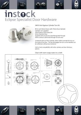 Click Here To Enlarge This Photo Of Eclipse Specialist Anti-Ligature P3 First Entry Staff&sol;Office Door Set