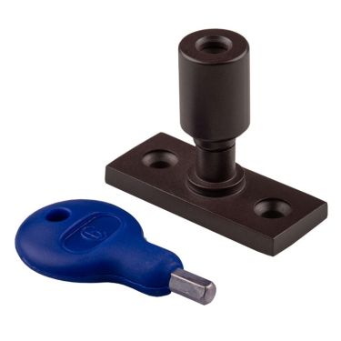 Click Here To Enlarge This Photo Of WF17MBRZ - Carlisle Brass Locking Casement Stay Pin Matt Bronze