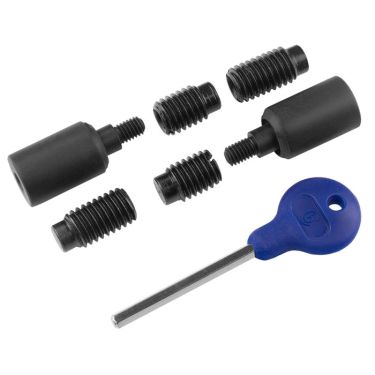 Click Here To Enlarge This Photo Of WF18MB - Carlisle Brass Sash Window Stop &lpar;2 x Stops 4 x Ferrules 1 x Key&rpar; 25 x 16mm Matt Black