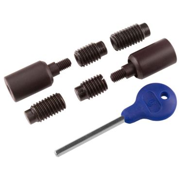 Click Here To Enlarge This Photo Of WF18MBRZ - Carlisle Brass Sash Window Stop &lpar;2 x Stops 4 x Ferrules 1 x Key&rpar; 25 x 16mm Matt Bronze