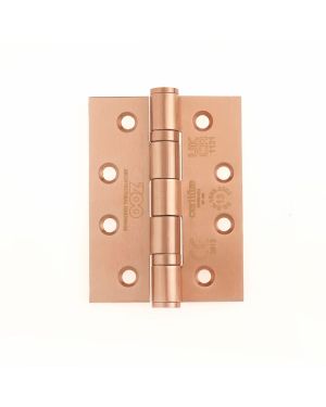 Click Here To Enlarge This Photo Of ZHSS243-TRG - Zoo Hardware Grade 13 CE Fire Rated Ball Bearing Hinges &lpar;Square&rpar; 102 x 76 x 3mm Tuscan Rose Gold