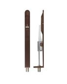 ZAS03R-ETB - Zoo Hardware Lever Action Flush Bolt 200 x 20mm &lpar;Radius&rpar; Etna Bronze