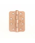ZHSS243R-TRG - Zoo Hardware Grade 13 CE Fire Rated Ball Bearing Hinges &lpar;Radius&rpar; 102 x 76 x 3mm Tuscan Rose Gold