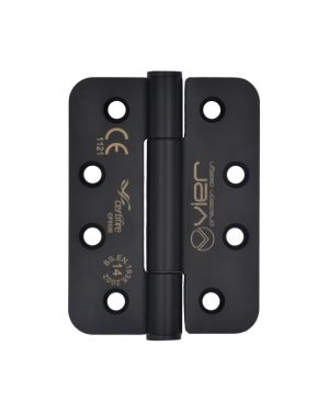 Click Here To Enlarge This Photo Of VHC243R-PVDBLK - Zoo Hardware Vier Grade 14 Concealed Bearing Hinges &lpar;Radius&rpar; 102 x 76 x 3mm - PVD Black