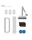 KITA2-FDP-A2 - Zoo Hardware A2 Architectural Corridor FD30 Fire Door Pack &lpar;Non Locking with Pull Handle&rpar;