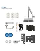 KITA3-FDP-A3 - Zoo Hardware A3 Architectural Office FD30 Fire Door Pack &lpar;Locking with Lever Handle&rpar;
