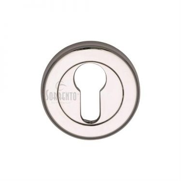 Click Here To Enlarge This Photo Of SC-0192-PC M&period;Marcus Sorrento Euro Profile Cylinder Escutcheon Polished Chrome Finish