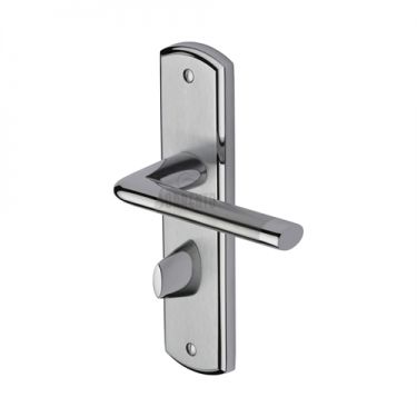 Click Here To Enlarge This Photo Of SC-2330-AP M&period;Marcus Sorrento Door Handle For Bathroom Lena Design Apollo Finish
