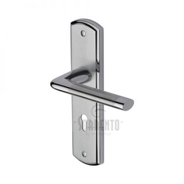 Click Here To Enlarge This Photo Of SC-2350-AP M&period;Marcus Sorrento Door Handle Lever Lock Lena Design Apollo Finish