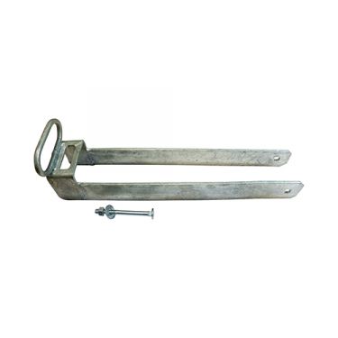 Click Here To Enlarge This Photo Of TIMCO TGLH350G - Galvanised Throwover Gate Loop with Handle 350mm