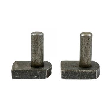 Click Here To Enlarge This Photo Of TIMCO GHW16S - Self Colour Gate Hooks to Weld&semi; 16mm Pin&semi; 63x47mm Base &lpar;2 pack&rpar;
