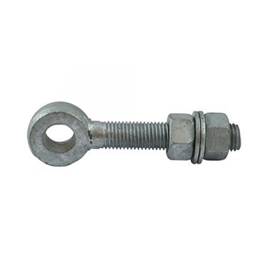 Click Here To Enlarge This Photo Of TIMCO AGE19100GEA - Galvanised Adjustable Gate Eyes with Nuts - M19 x 100mm