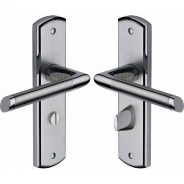 Click Here To Enlarge This Photo Of SC-3530-AP M&period;Marcus Sorrento Door Handle For Bathroom Mercury Design Apollo Finish
