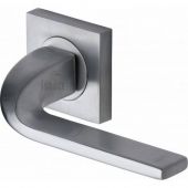 SC-3788-PC M&period;Marcus Sorrento Door Handle Lever Latch on Round Rose Stanford Design Polished Chrome Finish