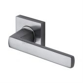 SC-4062-SC M&period;Marcus Sorrento Door Handle Lever Latch on Round Rose Axis Design Satin Chrome Finish