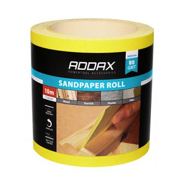 Click Here To Enlarge This Photo Of TIMCO 231999 - Yellow Sandpaper Roll 115mm x 10m &lpar;Medium P80-P100 Grit&rpar;
