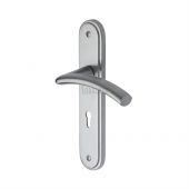 SC-4350-SC M&period;Marcus Sorrento Door Handle Lever Lock Tosca Design Satin Chrome Finish