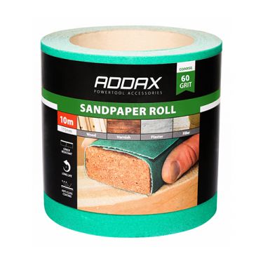 Click Here To Enlarge This Photo Of TIMCO 231022 - Green Sandpaper Roll 115mm x 10m &lpar;Coarse P40-P60 Grit&rpar;